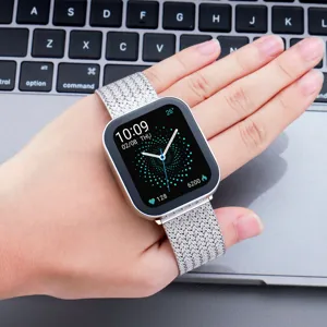 Ανοξείδωτο λουράκι Apple Watch, κομψός σχεδιασμός πλέγματος για καθημερινή χρήση.
