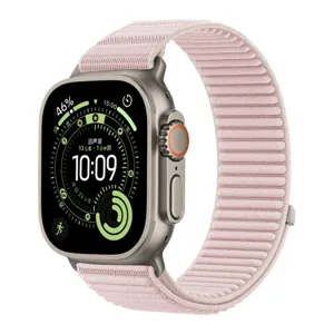Cinturino in Nylon Rosa per Apple Watch Ultra 49mm 45mm 44mm 42mm Modello Alpino