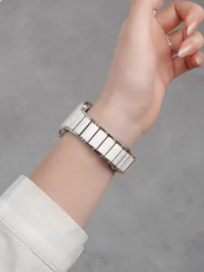 Cinturino di ricambio in metallo e ceramica per Apple Watch compatibile con serie.