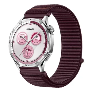 Correa de reloj de nylon tejida de repuesto compatible con Huawei GT5 GT6 smartwatch elástica