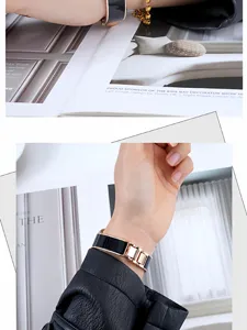 Modisches Metall Armband fuer Apple Watch stilvoller Ersatzband Damen Uhrenarmband