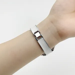 Ersatz Metall Armband kompatibel mit Apple Watch Damen weiss silber Mode Uhrenarmband