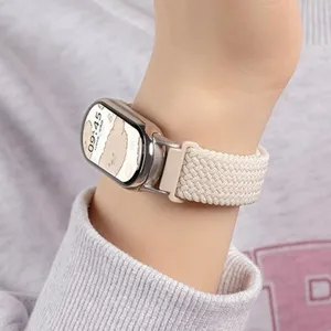 Comfortable woven nylon elastic watch band replacement for Xiaomi Band sports strap accessory.