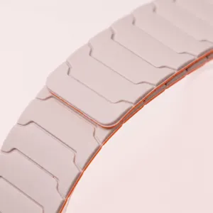 Siliconen magnetische horlogeband compatible met smart sporthorloges, comfortabel.