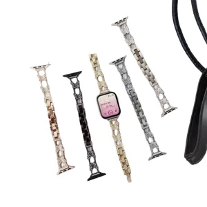 Metal butterfly rhinestone Apple Watch band luxury replacement strap for iWatch series 8 9 10