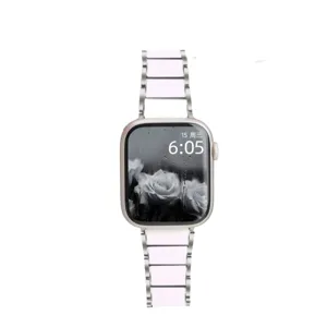 Cinturino per orologio in ceramica sostituzione per smartwatch acciaio inossidabile elegante