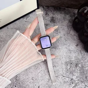 Stainless Steel Metal Mesh Watch Band Replacement Strap Compatible With Smartwatch Fashion Watchband