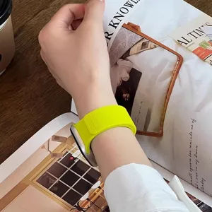 Correa de reloj de silicona magnética grano litchi compatible con Apple Watch, elegante correa.