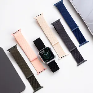 Nylon Gewebtes Loop Smartwatch Armband Ersatzband Für Apple Watch Serie Huawei Watch GT Verstellbares Sportarmband