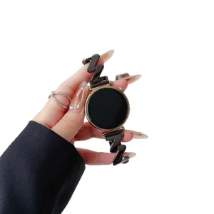 Cinturino per orologio in metallo ricambio catena onda compatibile con Huawei GT4 GT5 donna