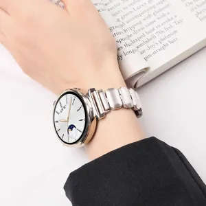 Women's metal watch strap sugar cube chain stainless steel replacement band for smart watch