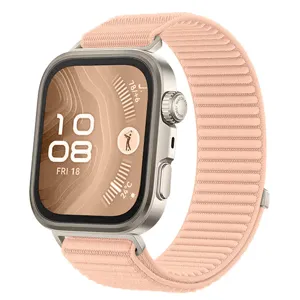 Comfortabele ademende nylon lus horlogeband vervangingsband voor smartwatch accessoires