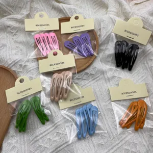 Colorful BB hair clips set, cute sweet style snap hairpins for women and girls daily styling.