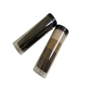 Elastici per capelli senza cuciture in tubi trasparenti, pratici accessori quotidiani.