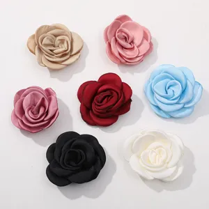 Accessoires de fleurs de roses en tissu DIY artisanat cheveux collier décoration de vêtements