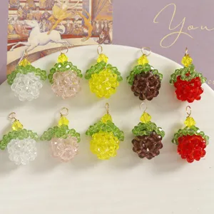 Handgemaakte Glas Kralen Vrucht Vorm Hanger Charms DIY Sieraden Maken Accessoires Leuke Vrucht Componenten