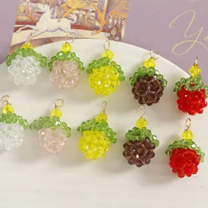 Handgemaakte glazen kralen fruit hangers DIY sieraden accessoires voor ketting armband