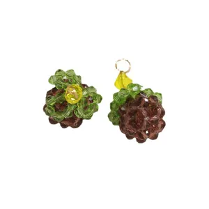 Handgemaakte kristallen glazen kralen eikel fruit hangers DIY sieraden accessoires 2st