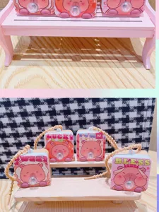 Leuke capybara bubbel squeeze sleutelhanger decompressie speelgoed cartoon tas hanger