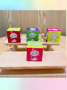 Cute cartoon snake magic cube keychain decompression toy bag pendant gift for new year