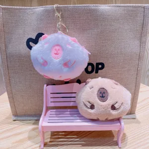 Mignon porte-monnaie en peluche capybara porte-clés, poupée en peluche douce pendentif sac.