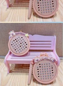 Cute Capybara Magnetic Drawing Board Keychain Pink Cartoon Schoolbag Pendant Gift Toy