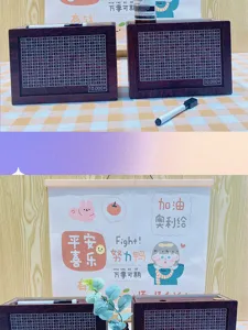 Detailed view of wooden saving box with challenge grid, cute desktop decor piggy bank.