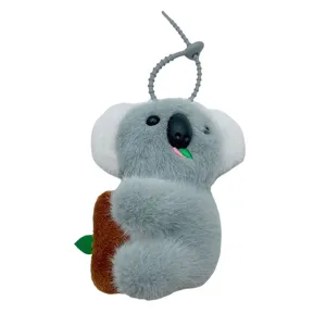 Süßer Koala Plüsch Schlüsselanhänger Cartoon Stofftier Tasche Anhänger Flauschiges Geschenk