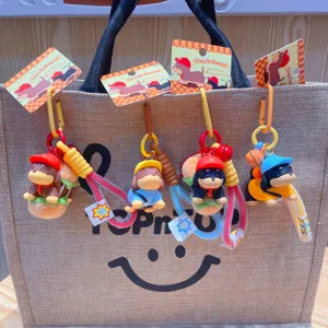 Süßer kreativer Dackel Hund Schlüsselanhänger Plüsch Tasche Anhänger Paar Geschenk.