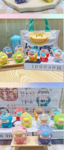Cute fruit quicksand liquid toy desktop ornament trendy car decoration toy figure gift