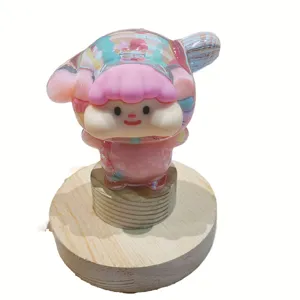 Cute acrylic liquid quicksand toy figurine blind box accessory for desk decor and lovely gifts.