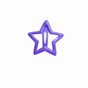 Barrette à cheveux étoile violette, accessoire mignon Y2K dopamine pour frange et mèches.