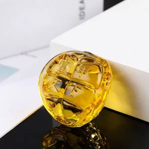Gelber Kristall Schildkroete Schale Ornament Feng Shui Reichtum Auto Dekoration Handwerk