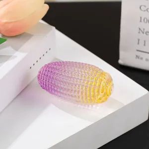 Kristall Glas Mais Figur Heimtextilien bunte Tischdekoration Einweihungsgeschenk