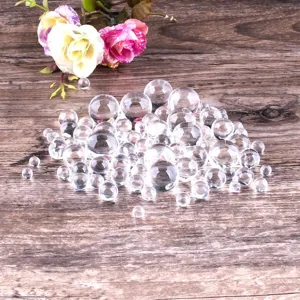 Clear glass beads small crystal spheres mixed size crystal balls for DIY crafts decoration