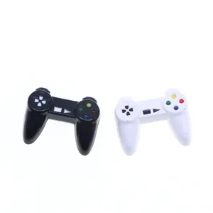Dollhouse Miniature Alloy Game Controller Simulation Model BJD Micro Scene Props Toy Decoration Black White
