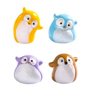 Mini Resin Owl Figurine Cartoon Animal Miniature For Micro Landscape Garden Decor DIY Terrarium Accessories Desk Ornament