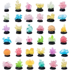 Coral de Resina Luminoso Figura Miniatura Paisajismo de Pecera Accesorio Decorativo DIY Pequeño Adorno