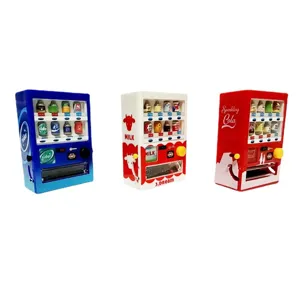 Miniature Vending Machine Dollhouse Toy Plastic Simulation Mini Drink Model Cute Doll House Room Decor Kids Toy