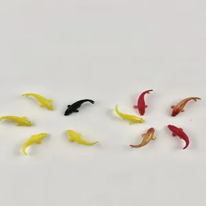 Miniature Goldfish Ornaments Resin Simulation Fish Figures For Dollhouse Micro Landscape Fairy Garden Doll House Decoration