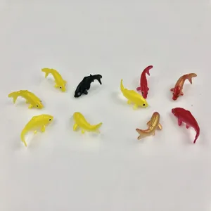 1:12 Dollhouse Miniature Goldfish Koi Fish Figurine Set for Micro Landscape Fairy Garden