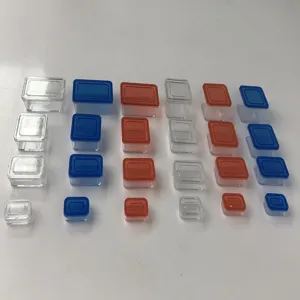 1:12 casa de muñecas caja bento transparente en miniatura, pequeño juguete de comida set.
