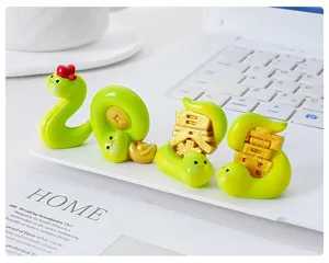 2025 Ano de la serpiente linda figura de riqueza decoracion de escritorio coche