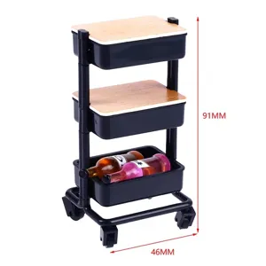 1:12 dollhouse miniature trolley simulation kitchen multi-style mini storage rack toy
