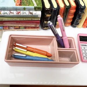1:12 Casa delle Bambole Miniatura Organizer da Scrivania con Penne Colorate Decor