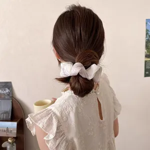 Gradient Mesh Scrunchie Elegant Hair Tie Soft Chiffon Ponytail Holder for Women Daily Wear