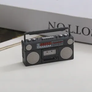 1:12 miniature dollhouse retro boombox radio model food play scene decoration prop