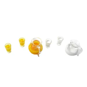 1:12 casa delle bambole miniatura brocca bicchiere latte succo set accessori decoro