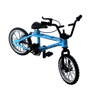 Mini alloy finger BMX bicycle model toy, retro double bar desktop toy bike for collection.