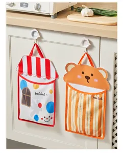 Soportes colgantes para bolsas de plástico de cocina montaje en pared organizador de bolsas